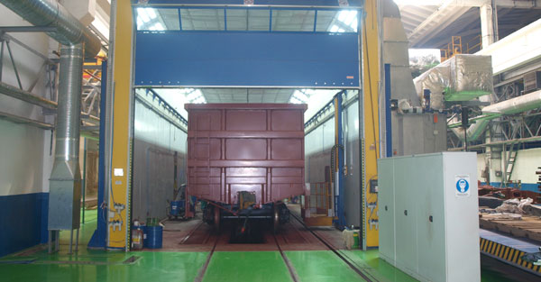 Paint booth ( with degreasing ability)