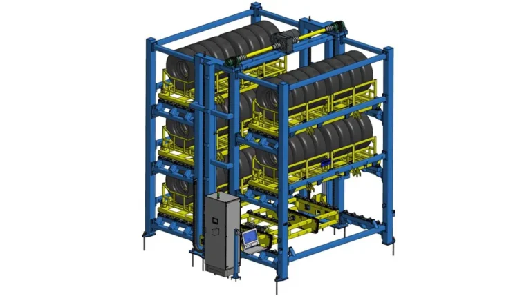 Automated warehouses for wheels and tires