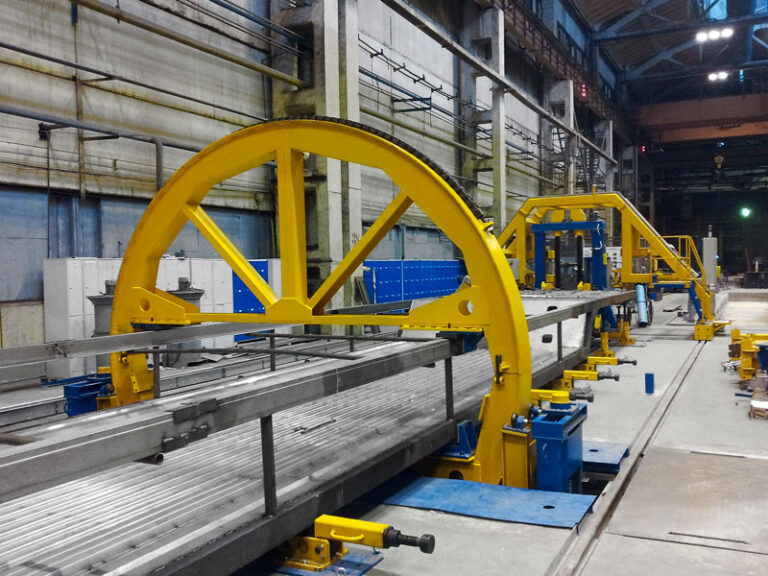 Welding positioners with lifting supports (special version)
