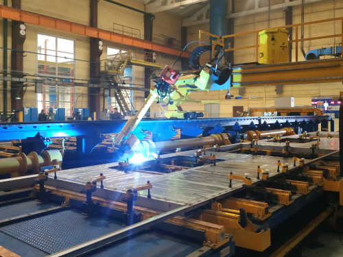 Robotic Welding Complex for Metro Railcar Sidewalls