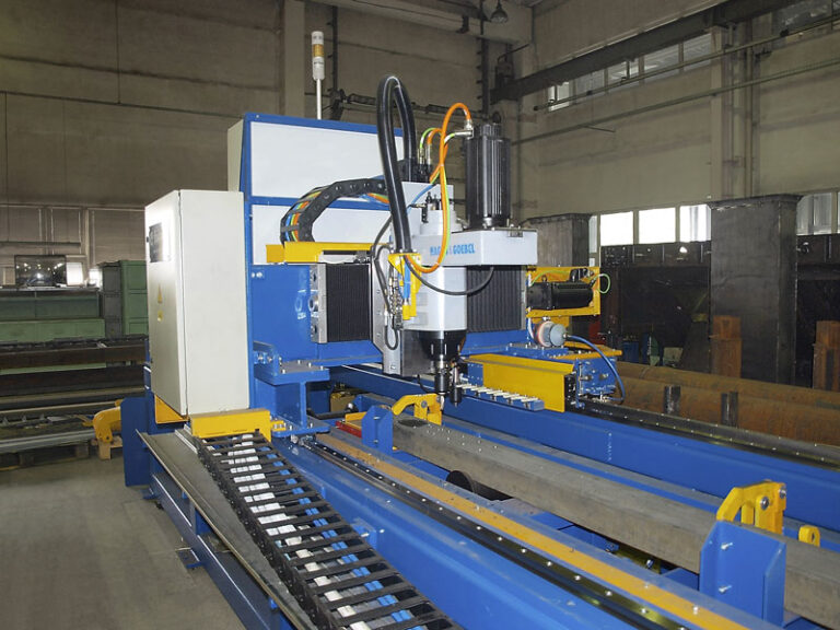 Line for center sill I-beam and bottom chord manufacturing
