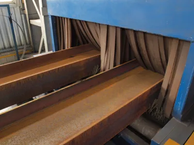 Metal before shot blasting