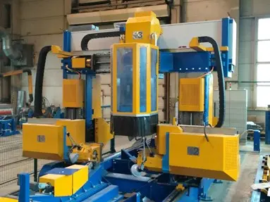 Automated center sill drilling center