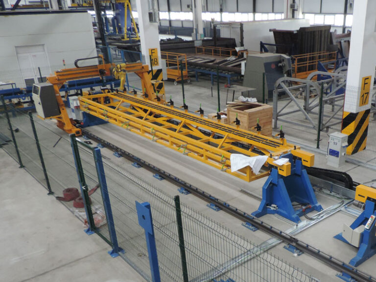 Robotic center for dumper side boards assembly and welding