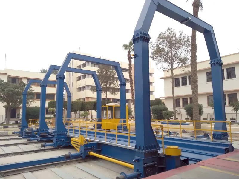 Traverser (or Transfer table) for railway rolling stock – Semaf Railway Factory (Cairo, Egypt)