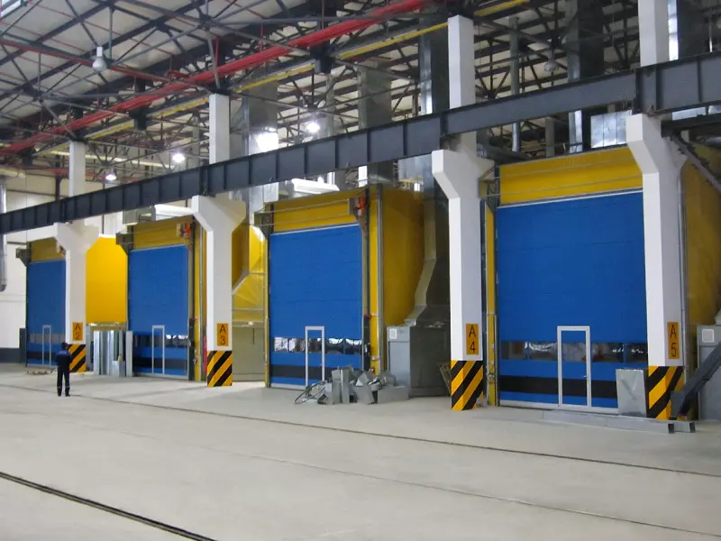 Paint booth for wagons