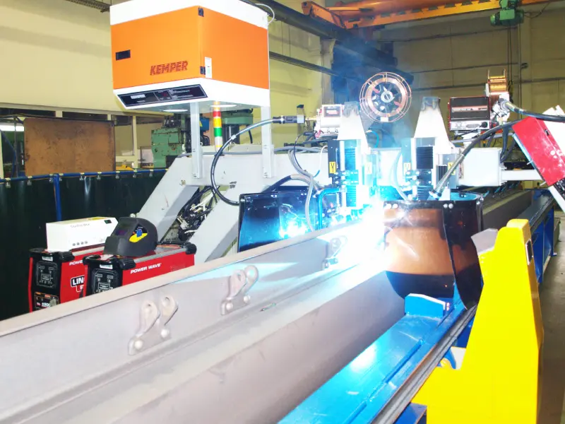 Automatic Welding Stand for Spine Beam with I-Beam