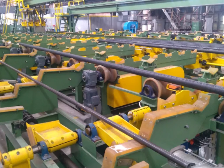 Integrated automated line for weighing, length measurement, stamping and marking of pipes