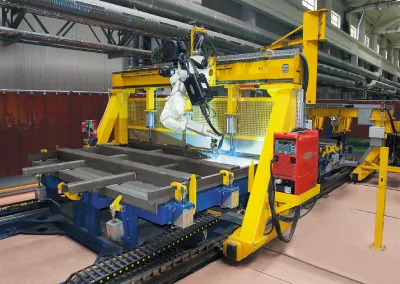 Railcar manufacturing equipment