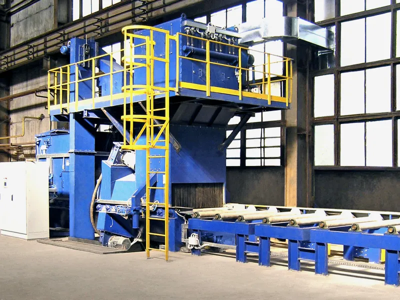 KD-1600 roller conveyor shot blast machine — 1600mm passage width