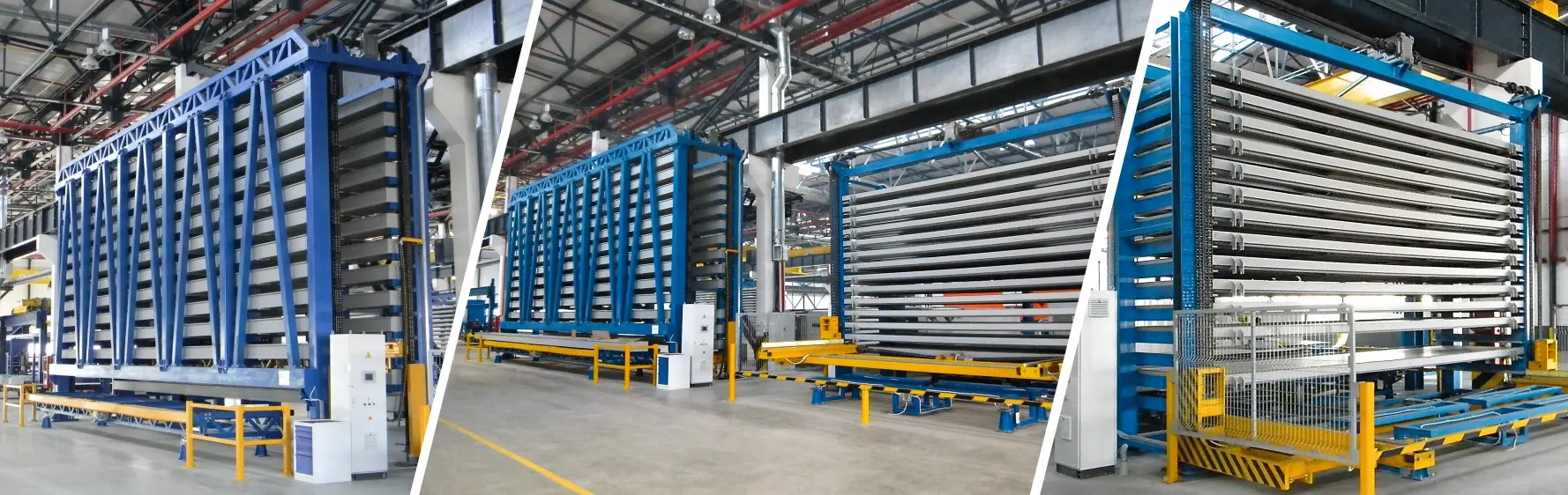 Automated sheet metal storage system VerMet — banner