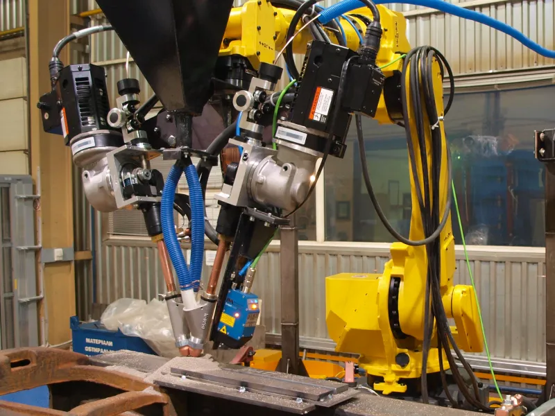 Robotic submerged arc welding (SAW)