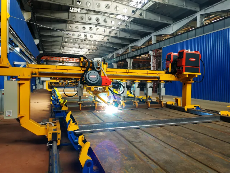 Стенд зварювання бічних стін напіввагонів