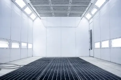 lighting in the paint booth