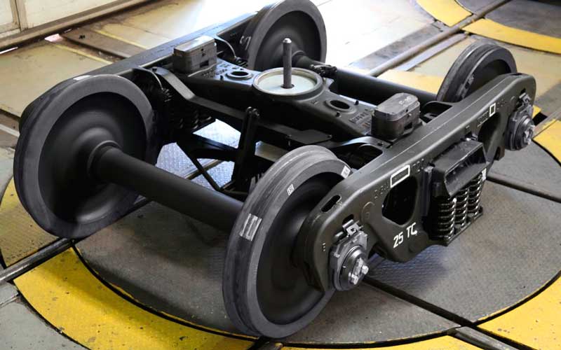 Turntable for bogies
