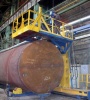 Plant for tack welds on the tank shell