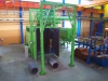 Overhead rail conveyor shot blasting machine