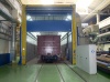 Paint booth for wagons