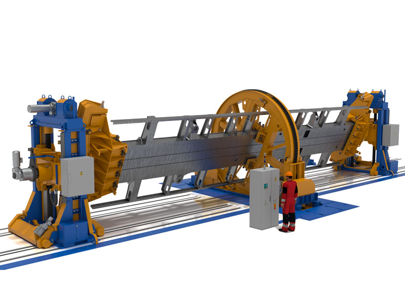Multipurpose positioner for electric locomotive underframe