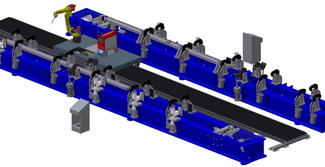 Assembly/welding stand for left/right channel section