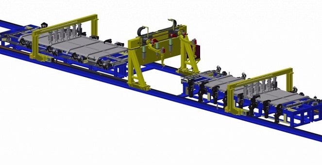 Two-position stand for left sidewall assembly/welding 