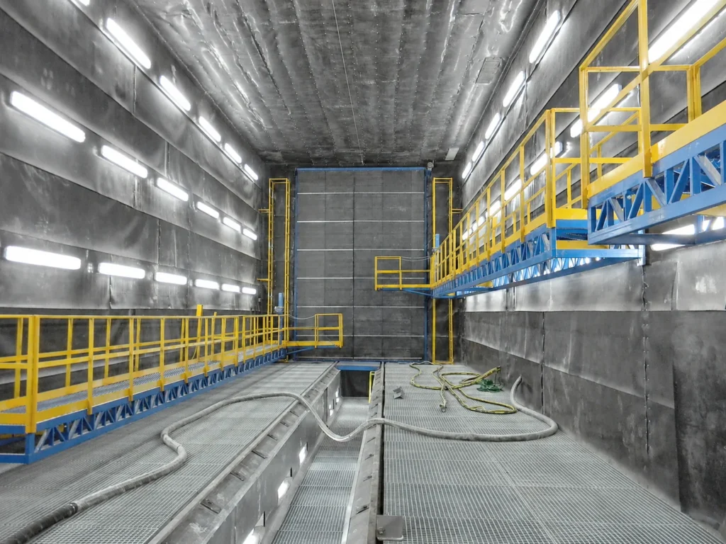 Камера дробоструминна для очищення вагонів