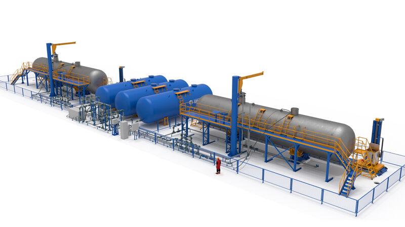 Стенд для гідровипробування та пневмовипробування котлів